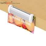supports papier adhésifs blancs modernes carrés métal 7.5cm 10 pièces