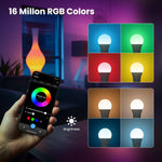 ampoule led intelligente e27 multicolore contrôlée vocalement alexandre google moderne