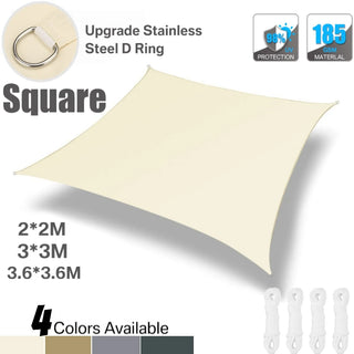 voile carrée imperméable 3x3m protection uv 98% tente soleil moderne beige gris minimaliste