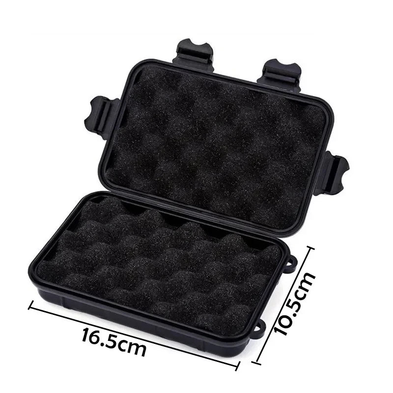 boîtes rangement anti dérapant outils survie camping pratique robuste noir orange marron poignées