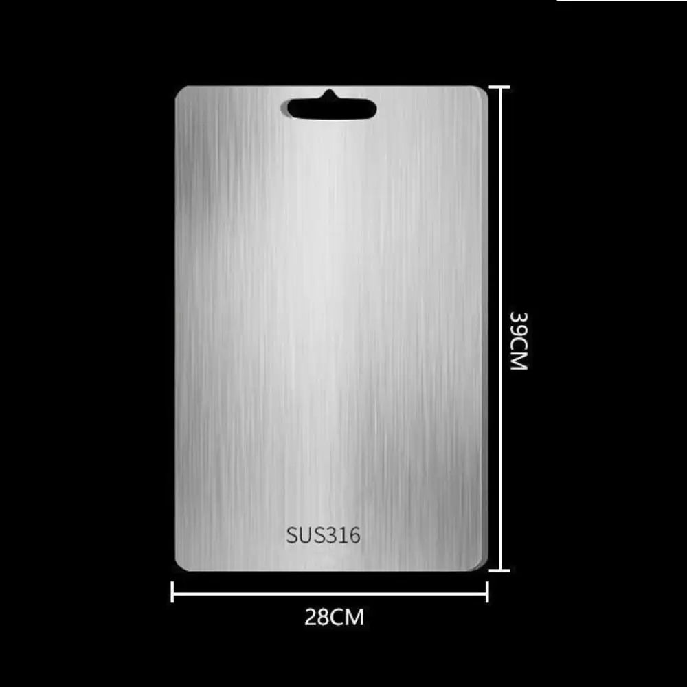 planche découper acier inoxydable antibactérienne moderne lisse poignée intégrée utilitaire cuisine 23cm 34cm