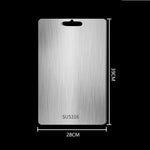 planche découper acier inoxydable antibactérienne moderne lisse poignée intégrée utilitaire cuisine 23cm 34cm