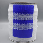 ruban dentelle fine blanc bleu rouge rose violet beige 28mm mariage décoration classique��