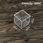 boîtes plastique transparent modernes bijoux rangement sans motif très transparent