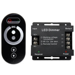 contrôleur led dimmer télécommande noire moderne 18a pwm réglable alimentation vis fixée