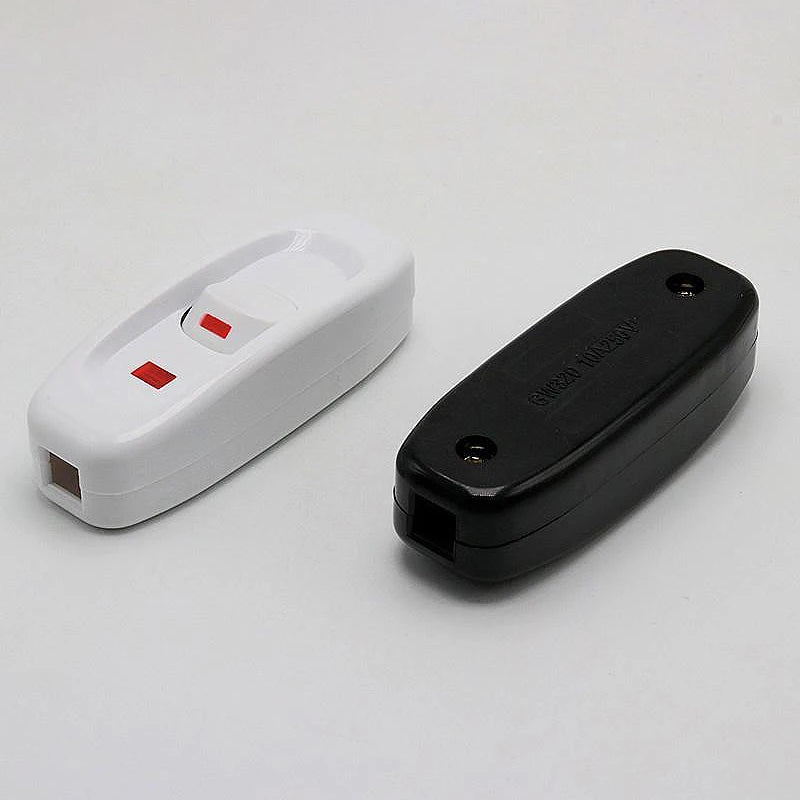 interrupteur électrique button blanc noir utilitaire 250v 2500w 2cm 2cm