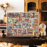 puzzle multicolore scènes domestiques dessin animé pièces puzzle opaques enfants maison activités famille éducatives