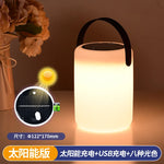 lampe solaire rechargeable led blanc moderne poignée panneau solaire usb ip65 abs