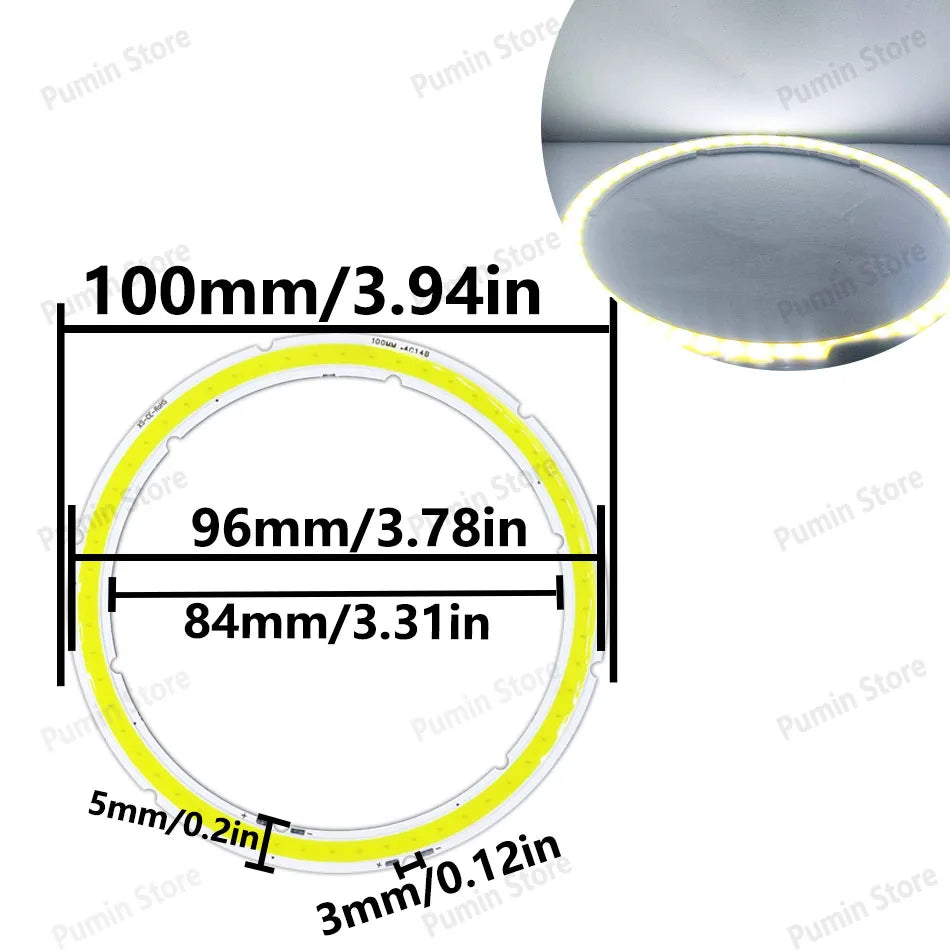plaque led circulaire concentrique 2w 4w 6w 8w 10w 12w blanc jaune gris moderne