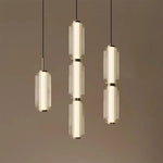suspension lumineuse moderne minimaliste blanc doré transparente câble noir chambre salonhôtel