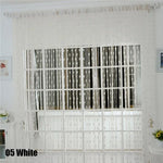rideau decoratif fil cœurs semi transparent moderne salon
