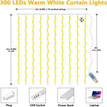 guirlande lumineuse led blanc chaud moderne 100 led 3m prise usb certifiée cem cqc