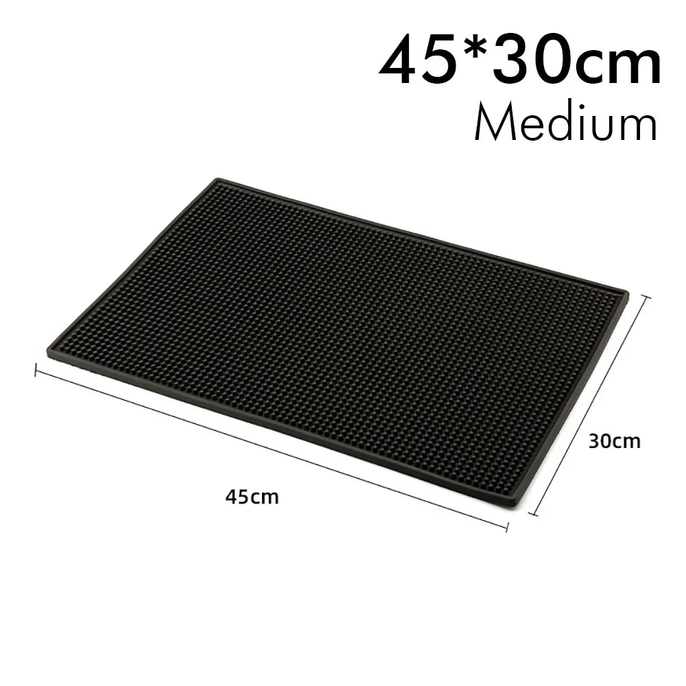 tapis bar noir perforé moderne antidérapant résistant chaleur durable maison bar