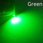 diodes led smd bleu vert rouge blanc chaud jaune rectangulaires 6000k 50000h 100pcs