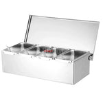 boîte épices argentée moderne grille lisse poignée cuillères épices noix graines