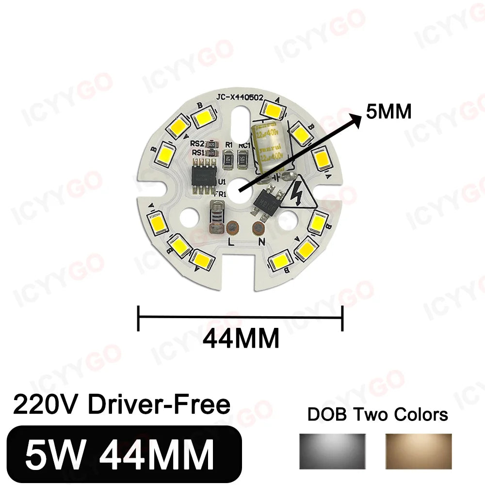 plaque led blanc moderne diodes smd2835 5w 7w 9w 12w 18w driver free ac