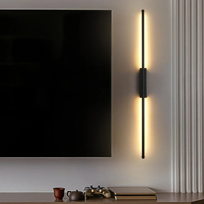 Applique murale LED moderne en or pour salon