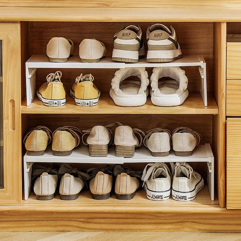 étagères modulaires blancs clips multifonctionnelles rangement cuisine vaisselle épices minimalistes