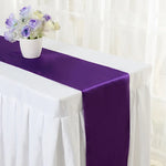 chemin table ruban satin uni décoration mariage banquet fête longue décoration table moderne