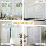 store volets blanc rayures horizontales moderne isolation thermique uv protection DIY