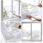filet anti moustiques blanc polyester adhésif moderne durable fenetre 130x150cm