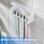 porte brosse dents adhésif moderne blanc rose gris bleu clair texture lisse pratique