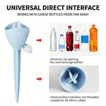 arroseur automatique goutteur lent valve ajustable bouteille universelle moderne bleu clair ridges verticales insertion