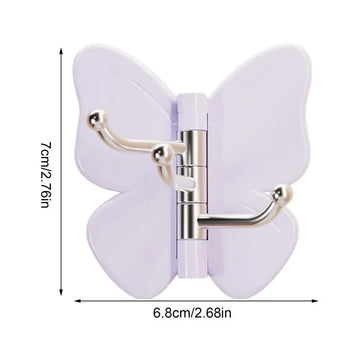 porte serviettes papillon adhésifs moderne blanc jaune rose violet décoration salle bain accessoireversible légère
