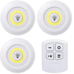 lampe led sans fil rechargeable batterie sèche adhésive télécommande blanc beige moderne minimaliste