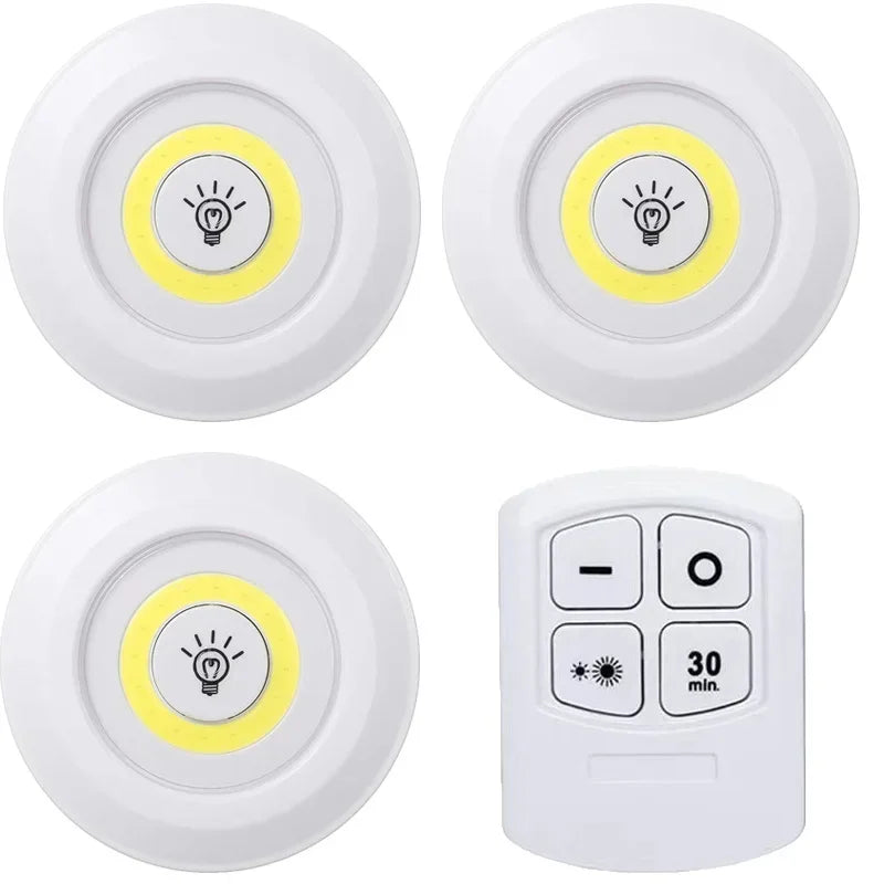 lampe led sans fil rechargeable batterie sèche adhésive télécommande blanc beige moderne minimaliste