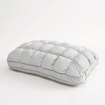 oreiller polyester coton quadrillé blanc rose gris bleu clair moderne élastique doux