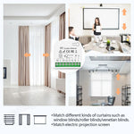 module rideau rf blanc moderne interrupteur mural motorisation rideau commutation télécommande automatique stores roulants