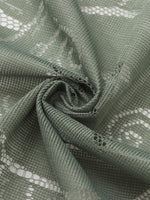 rideau translucide moderne motif floral porte vert clair dimension 100x200cm