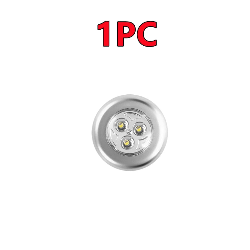 lampe led tactile argentée moderne sans fil rechargeable adhésive chambre veilleuse contrôle toucher minimaliste