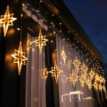 décoration noël étoiles lumineuses fil blanc multicolores extérieures ip44 étanches moderne