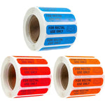 étiquettes autocollantes rectangulaires blague sous vêtements usage rectal bleu orange simples