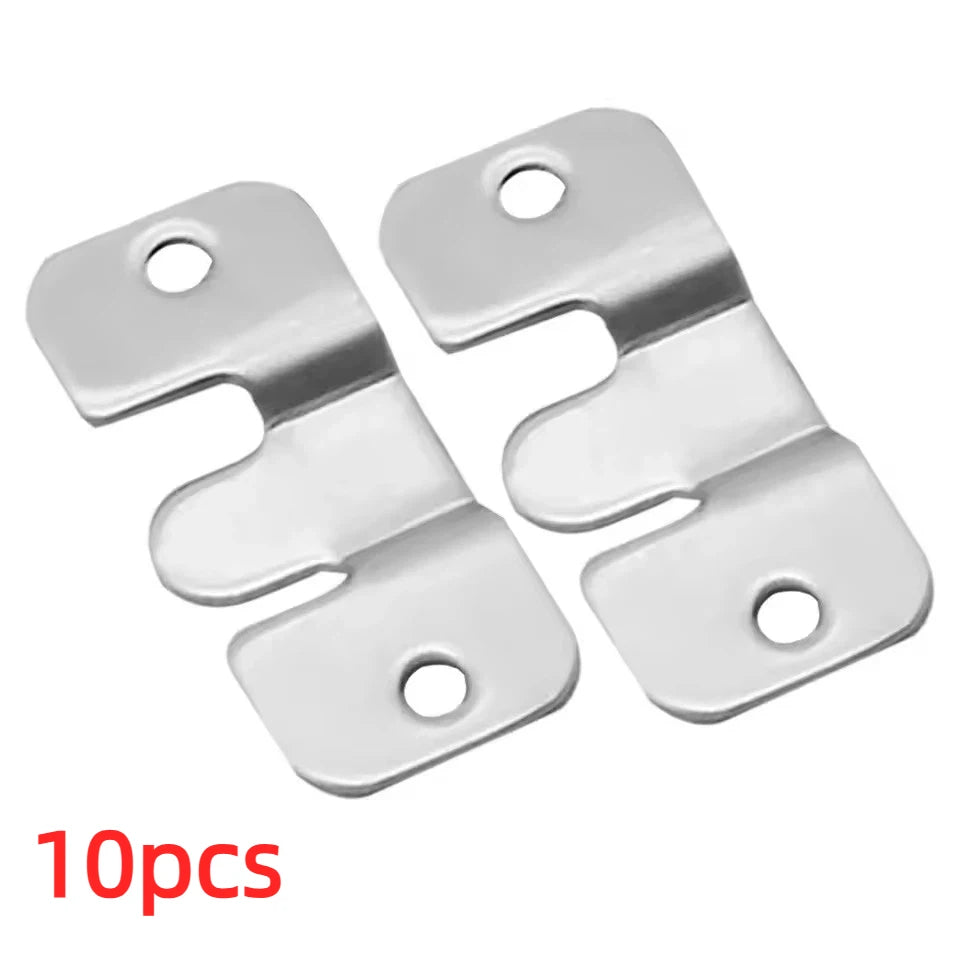 supports muraux argentés modernes tableaux miroirs acier inoxydable utilisation multiple 35mm 19mm
