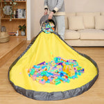 tapis jeu pliable moderne jaune gris sac rangement polyester pliable facile rangement rapide maison