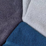 serviette bain absorbante rapide serviettes polyester coton texture éponge douce motif graphique moderne bleu