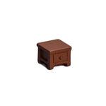 miniature meubles salon moderne fauteuils table basse commode décorations maison résine beige marron blanc