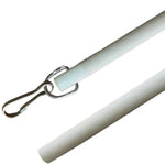 tige télescopique transparente moderne clips métalliques rideau polonais ouverture stores organisation domestique professionnel maison
