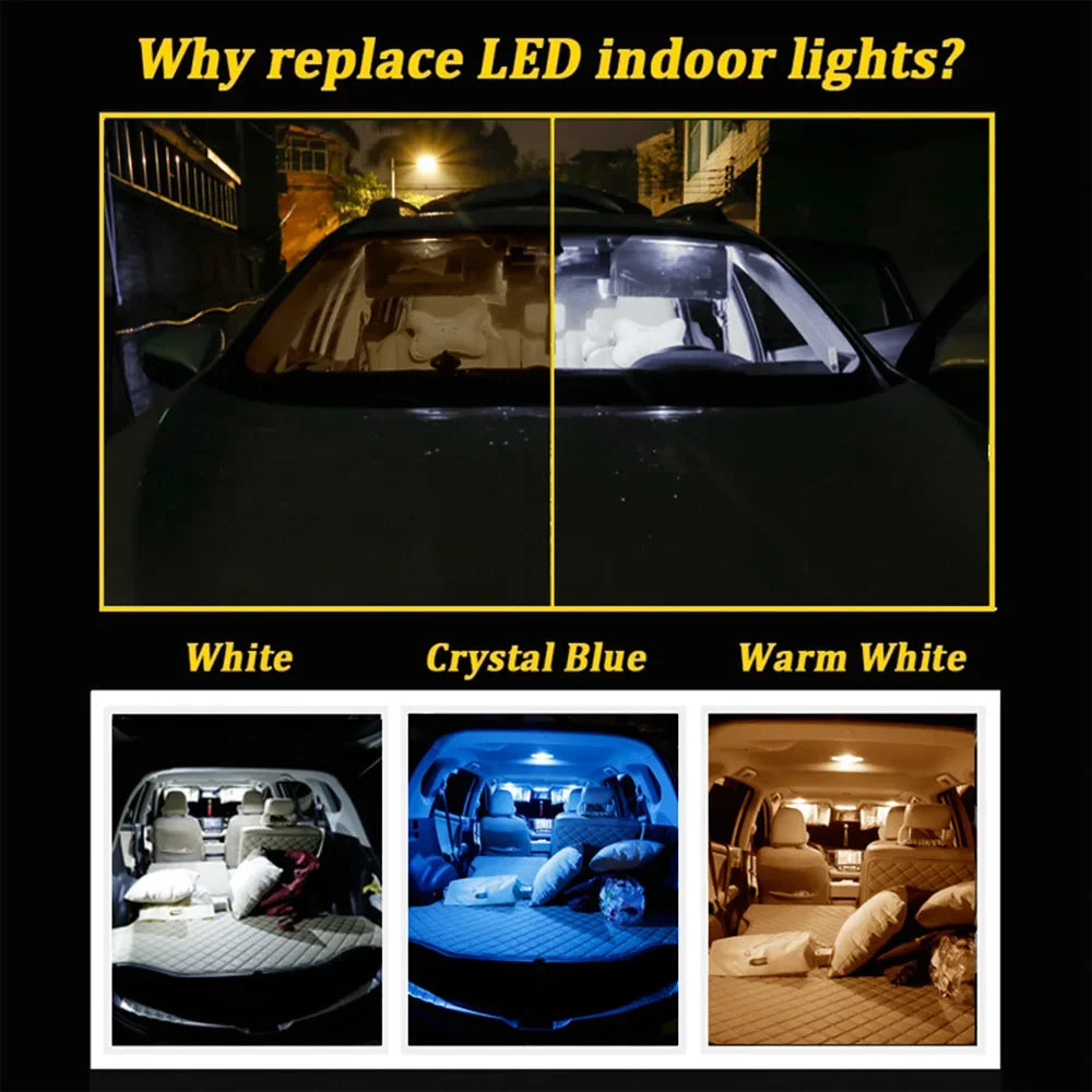 ampoules led voiture subaru wrx sti 2400 lumens blanc bleu cristal modernes 10 pièces