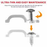 clips fixation bande led transparent vis anti rust moderne 9mm 101mm 100pcs