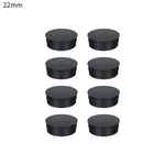 bouchons trou noirs plastique adhésifs pratiques pièces round variées dimensions