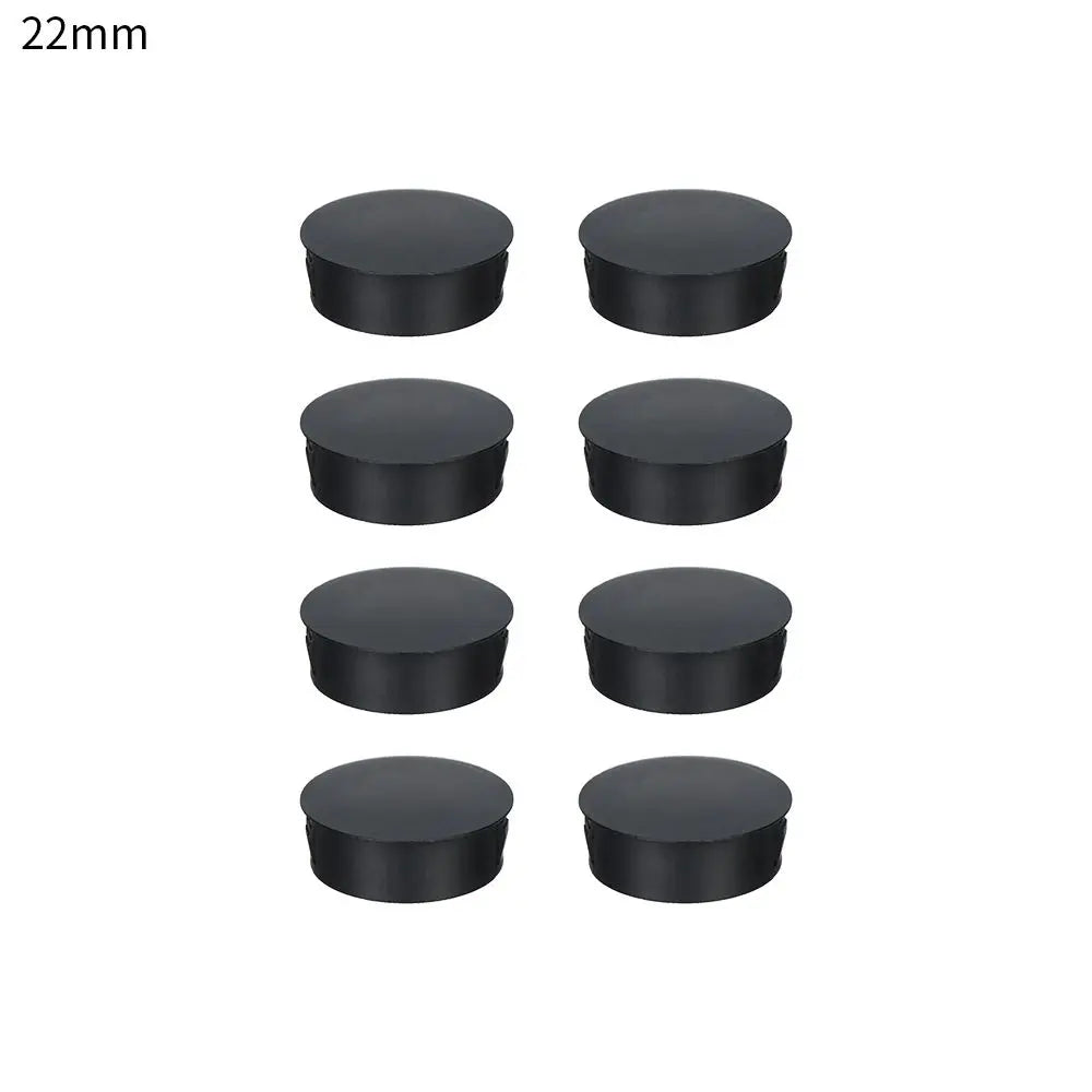 bouchons trou noirs plastique adhésifs pratiques pièces round variées dimensions