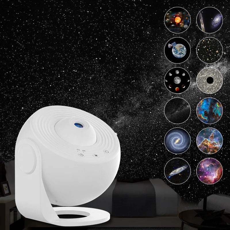 projecteur d'étoiles blanc moderne veilleuse éclairage nuit chambre enfant vacances instructions