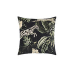 housses coussin imprimées jungle animaux vert noir moderne canapé chaise voiture décoration