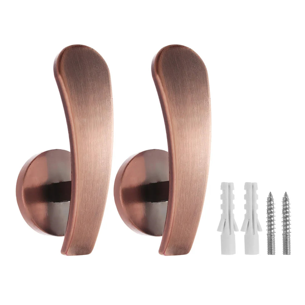 boucle ruban rideau moderne vis fixation noir or rose gold métal tressé