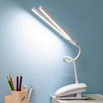 lampe moderne led rechargeable pinces blanc sans ombre tactile variable protection yeux étude chambre
