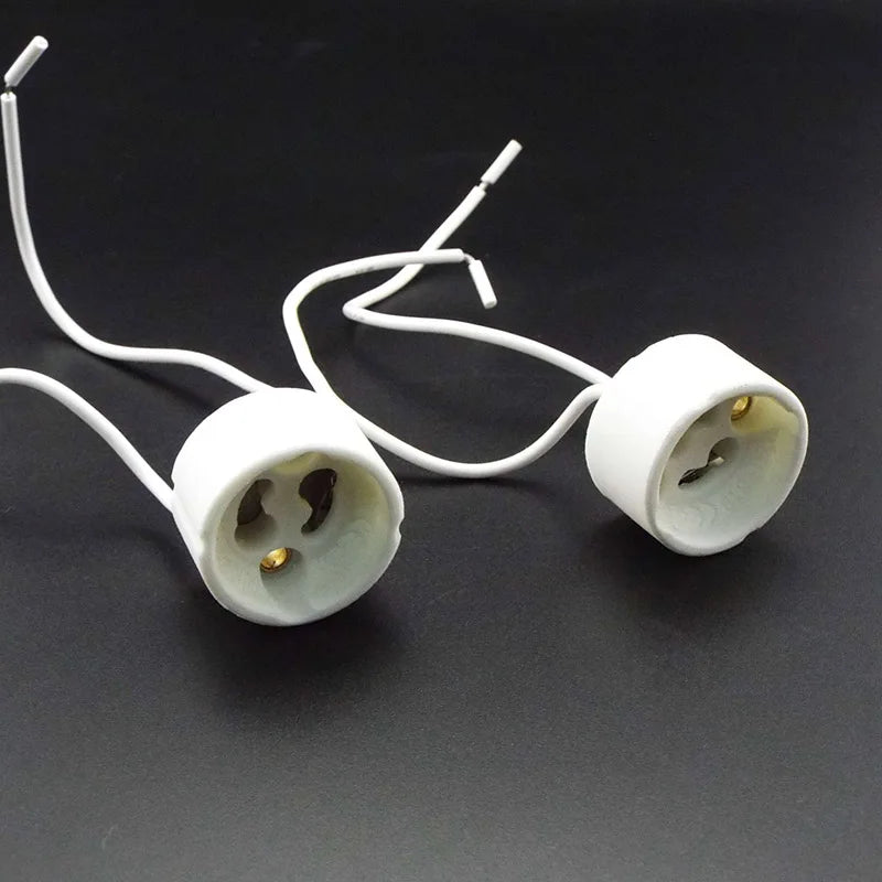 adaptateur électrique led gu10 mr16 câble blanc 10cm 15cm moderne